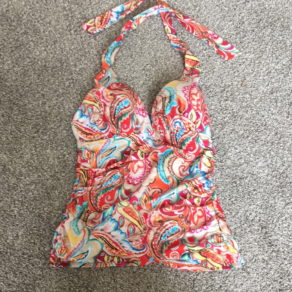 Ralph Lauren halter swim top